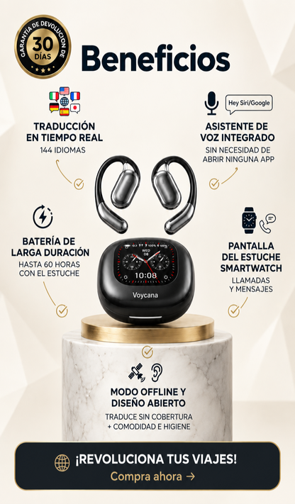 NomadPods™ | Auriculares con traducción IA en tiempo real