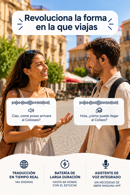 NomadPods™ | Auriculares con traducción IA en tiempo real