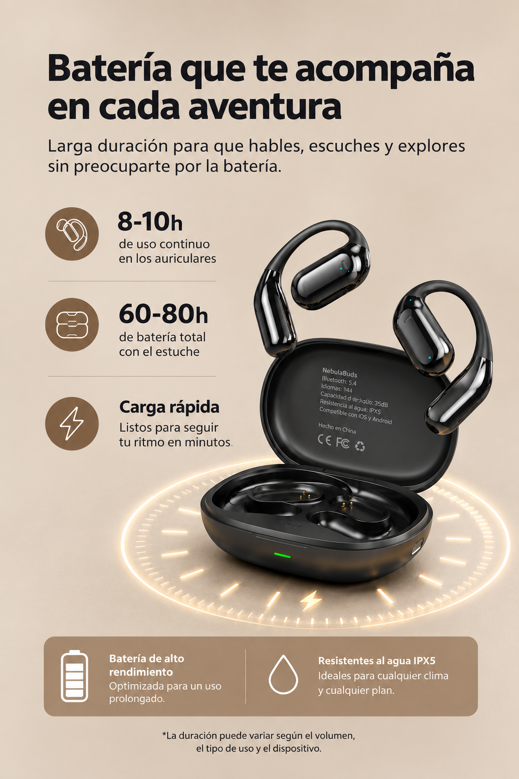 NomadPods™ | Auriculares con traducción IA en tiempo real